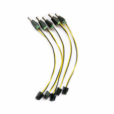 5 Pack 12V DC Input ATX Power Supply Connector Cable Male 5.5mm x 2.5mm to 6pin picture