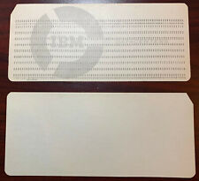 RARE Two IBM computer punch cards F19936 w/ the IBM Datacenter logo UnPunched picture