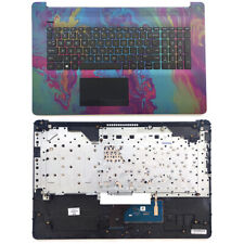 Palmrest NO-Backlit Keyboard Touchpad Oil Slick Paint For HP 17T-BY 17-BY picture