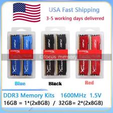 HyperX FURY DDR3 Memory Kits (2x 8GB) 16GB/32GB 1600MHz PC3-12800 Desktop Ram US picture