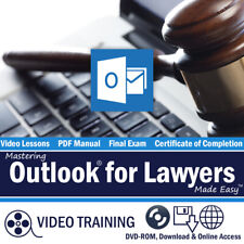 Learn Microsoft OUTLOOK FOR LAWYERS 2019 & 365 Training Tutorial DVD-ROM Course picture