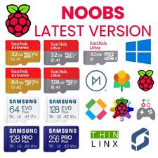 NOOBS 3.8.1 Preloaded Micro SD for Raspberry Pi 400, 4, 3B+, 3A+, 3B, 2, Zero picture