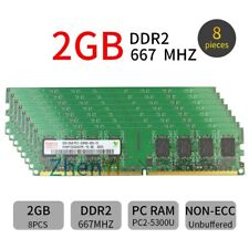 16GB 8x 2GB / 1GB PC2-5300U DDR2 667MHz 240Pin DIMM Desktop Memory For Hynix LOT picture