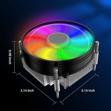 90mm RGB CPU Cooler Fans Heat Sinks for Intel LGA 1200/1156/1155/1151/1150/1366 picture