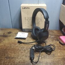 LEVN USB Wired Headset With Microphone Noise Canceling Mute in-line For Computer picture