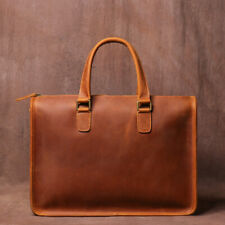 Men's Bag Crazy Horse Leather Briefcase For Laptop picture