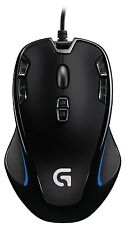 New OEM Logitech Grip Wired Mouse Computer Mac Optical Gaming G300 Black Blue    picture