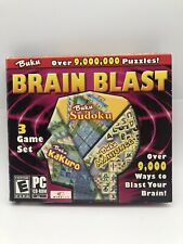 Buku Brain Blast PC CD mahjongg kakuro sudoku numbers match tiles Puzzle Game picture