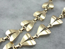 Danish Modern Mastery: Stunning Polished Yellow Gold Necklace picture