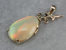 Upcycled Opal and Gold Pendant picture