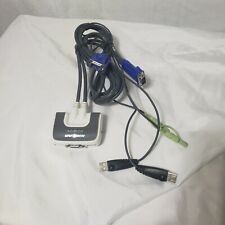 IOGEAR GCS632U 2-PORT USB Compact KVM Switch Box and Cables Tested  picture
