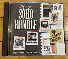 Softkey Soho Bundle & Multimedia MBA Software PC CD 2 Pack Windows Rare VTG 1995 picture
