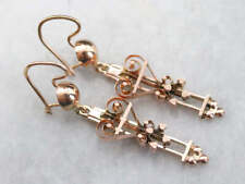 Upcycled Gold Victorian Drop Earrings picture