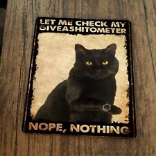 Let Me Check My Giveashitometer Black Cat Mouse Pad picture