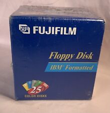 Fujifilm Box of 25 IBM Formatted 1.44MB Colored Floppy Disks NOS picture