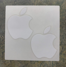 Apple Sticker Genuine New Logo 2 Total Stickers OEM Authentic White Mac Book picture
