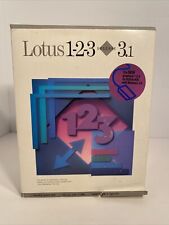 Lotus 123 1-2-3 R. 3.1, DOS Win 3.0, Vintage Spreadsheet Software, Complete, EUC picture
