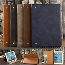 Folio Retro Wallet Leather Stand Smart  Sleep/Wake up Case Cover For Apple iPad picture