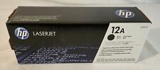 HP Q2612A 12A Black Cartridge For 1010 Genuine New OEM Sealed Bag Open Box picture