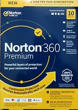 Norton 360 Premium 10 Devices VPN 75GB Secure PC Cloud Backup Download New picture