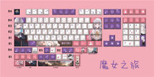 Anime The journey of Elaina Keycap Cherry PBT 132 Keycaps For Cherry MX Keyboard picture