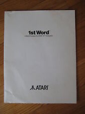1985 vintage 1st Word Processor Atari ST computer word processing program manual picture