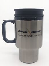 Vintage NOS Microsoft Frontline Partnership Stainless Steel Traveller Coffee Cup picture