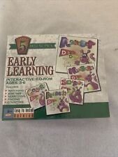 Early Learning Interactive CD-Rom Ages 3-6 5 Deluxe Pack Sealed NOS picture