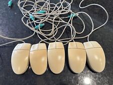 Lot Of 5 Vintage IBM Logitech M-S34 Two-Button PS/2 Wired Ball Mouse -All Tested picture