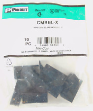 Mini-Com Blank Module 1 Port Black CMBBL-X Panduit - 1 PACK OF 10 picture