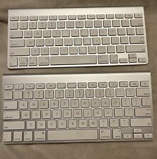 Two Genuine Apple A1314 Wireless Keyboards - Silver - Good Condition picture