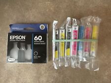 LOT OF 8 GENUINE EPSON 60 TO60 4YELLOW 2MAGATA CYAN BLACK INK CARTRIDGES N8-2(1) picture