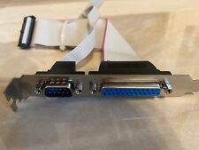 lot of  16 Motherboard Parallel DB25 LPT Printer + RS232 DB9 Com Port bracket  picture