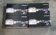 SET OF 4 NEW GENUINE LEXMARK C734A4CG C734A4MG C734A4YG C734A4KG BCYM #69 picture