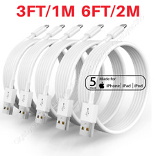 1/3/5Pcs 3/6FT For iPhone 14 13 12 11 Pro XR iPad USB Charger Charging Cable Lot picture