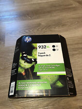 New Genuine HP 932XL Black Ink Cartridges 2 Pack (CR315BN) - 12/2019 picture