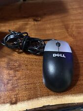 Genuine Dell USB Wired Optical Laser Computer Mouse Black Silver picture