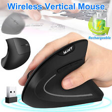 Rechargeable Ergonomic Optical Mouse USB Wireless Vertical Mice 2400DPI for PC picture