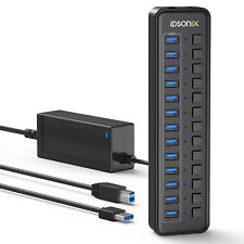 Powered USB Hub - 13-Port USB 3.0 Hub BC1.2 (5V2.4A) Fast Charge for PC, ipad picture