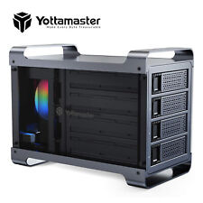 Yottamaster 4 Bay RAID RGB Hard Drive Enclosure Type B For 2.5/3.5