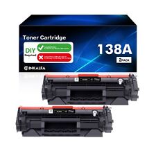 138A Black Toner Cartridge 2-Pack Compatible Replacement for HP 138A W1380A W... picture