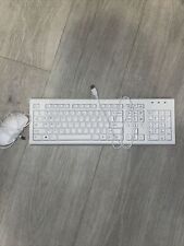 White Retro Old Fashioned Intel Keyboard *Amazing Condition* With Mouse picture
