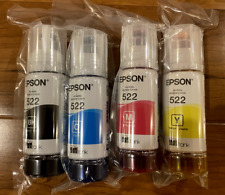 Genuine Epson 522 Ink Bottles 4 Pack for ET-2720 ET-2800 ET-2400 ET-4700 ET-4800 picture