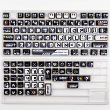 Morse Ciphertext PBT All Sides Transparency Keycaps ASA Height 122 Keys picture