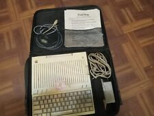 Apple IIc Computer A2S4000 with carrying case and powersupply working with paper picture