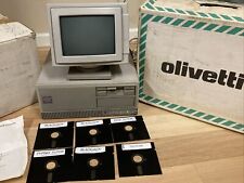 Olivetti M240 Computer With Monitor And Floppy Disks FOR PARTS OR REPAIR AS-IS picture