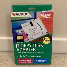 Fujifilm Floppy Disk Adapter FD-A2 Flash Path SmartMedia 64 MB PC MAC New picture