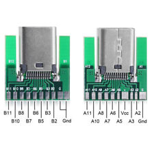JSER 2pcs DIY 24Pin USB 3.1 Type C Male Female Plug Socket Connector SMT Type picture