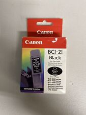 New Genuine Sealed OEM Canon BCI-21 Black Ink Cartridge  NOS picture