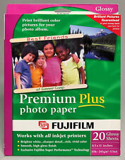 Fujifilm PREMIUM PLUS PHOTO PAPER 20 Glossy Sheets (8.5 x 11 inches) NEW SEALED picture